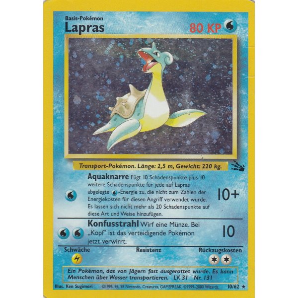 Lapras 10/62 HOLO BESPIELT