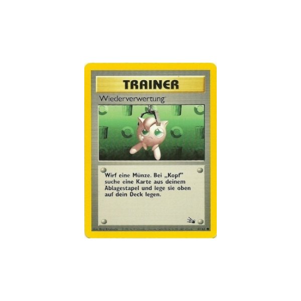 Wiederverwertung 61/62 BESPIELT