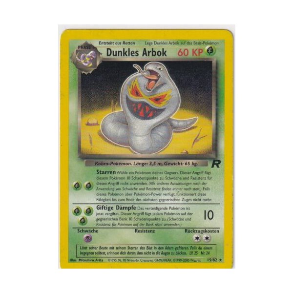 Dunkles Arbok 19/82 BESPIELT