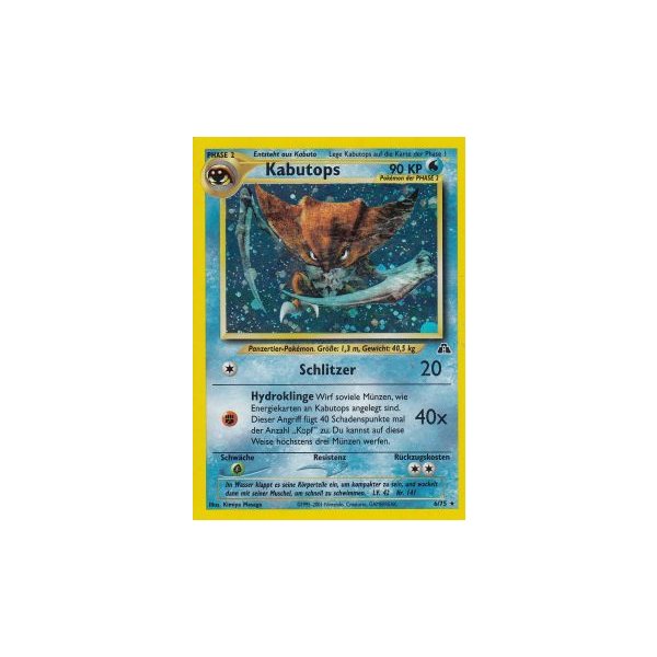 Kabutops 6/75 HOLO BESPIELT