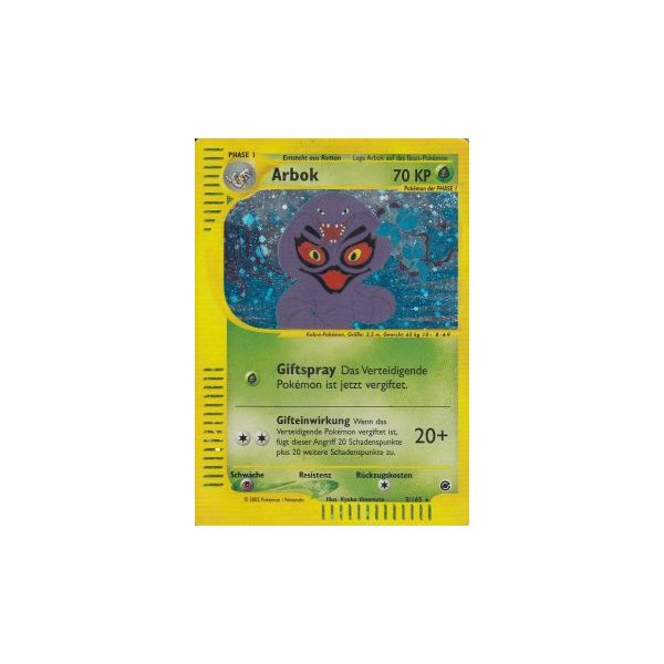 Arbok 3/165 HOLO BESPIELT