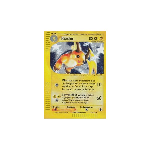 Raichu 25/165 HOLO BESPIELT