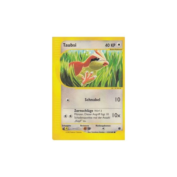 Taubsi 123/165 BESPIELT