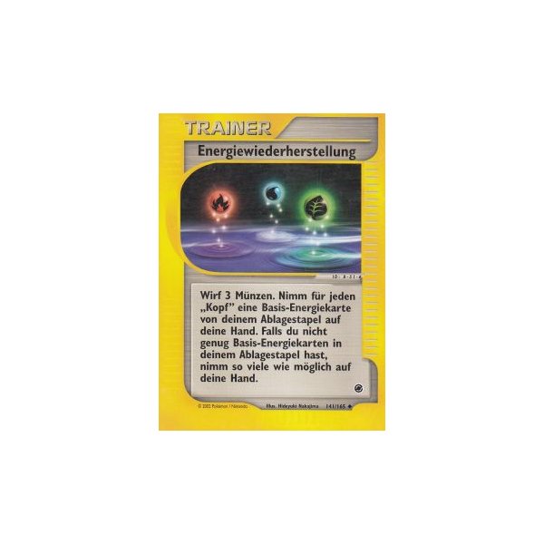 Energiewiederherstellung 141/165 BESPIELT