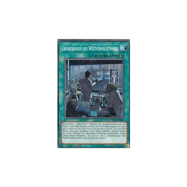 Erinnerungen des Weltverm&auml;chtnisses CYHO-DE061