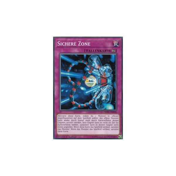 safe zone yugioh card EXVC-EN078 Super Rare 1st Edition Mint From the Extreme Victory set Safe Zone Structure Deck: Powercode