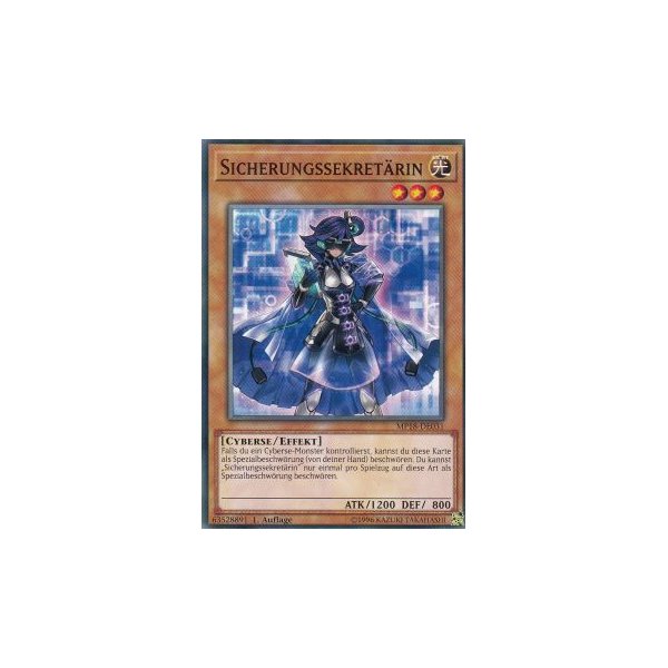 Sicherungssekret&auml;rin MP18-DE031