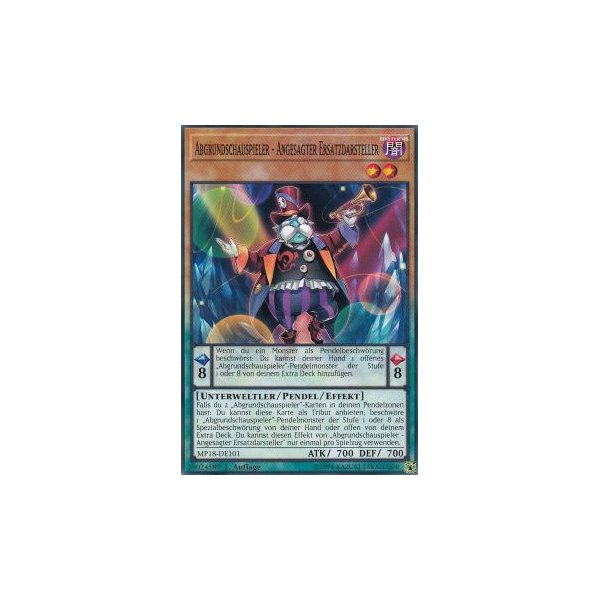 Abgrundschauspieler - Angesagter Ersatzdarsteller MP18-DE101