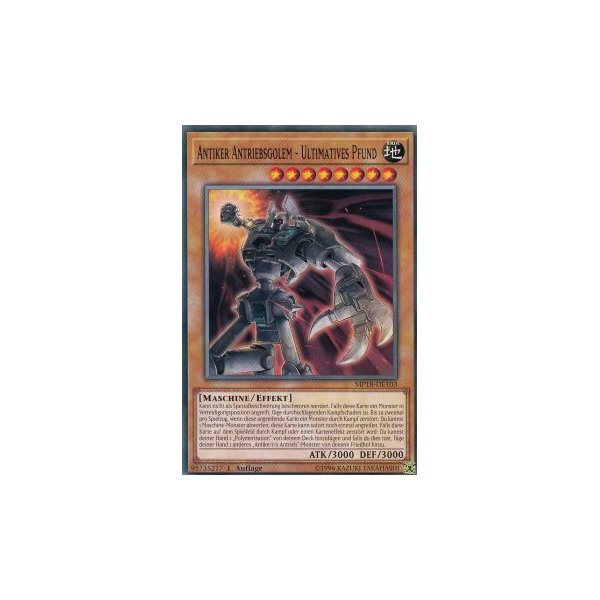 Antiker Antriebsgolem - Ultimatives Pfund MP18-DE103