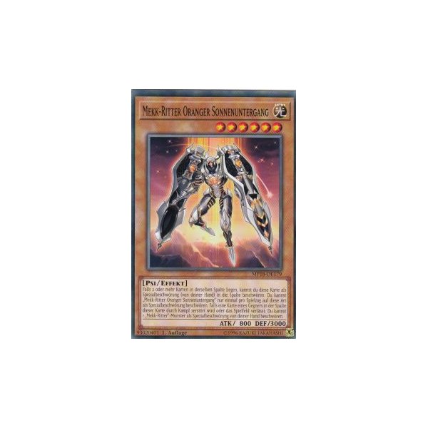 Mekk-Ritter Oranger Sonnenuntergang MP18-DE179