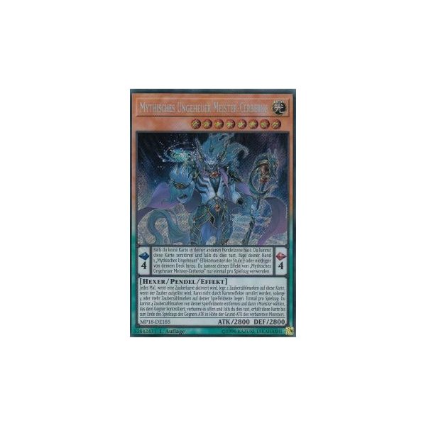 Mythisches Ungeheuer Meister-Cerberus MP18-DE185