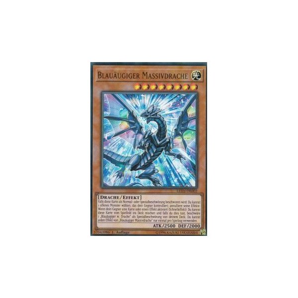 Blau&auml;ugiger Massivdrache LED3-DE002