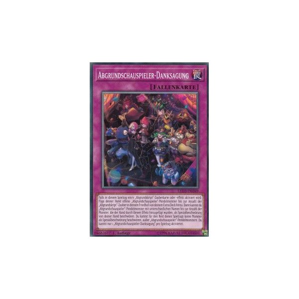 Abgrundschauspieler - Danksagung LED3-DE049