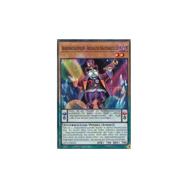 Abgrundschauspieler - Angesagter Ersatzdarsteller LED3-DE052