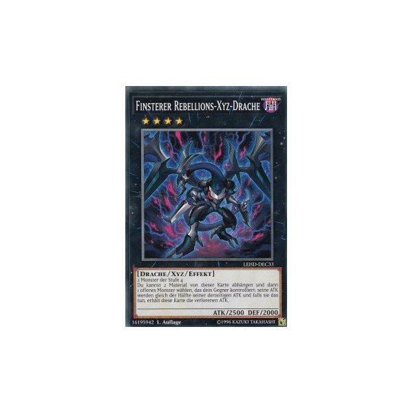 Finsterer Rebellions-Xyz-Drache LEHD-DEC33