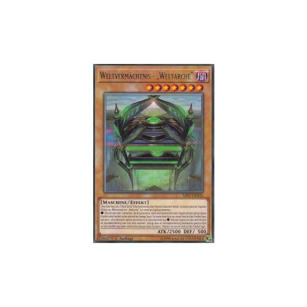 Weltverm&auml;chtnis - Weltarche SAST-DE016