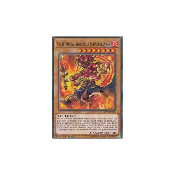 Katastrophal sengender Sonnenbrenner SAST-DE028