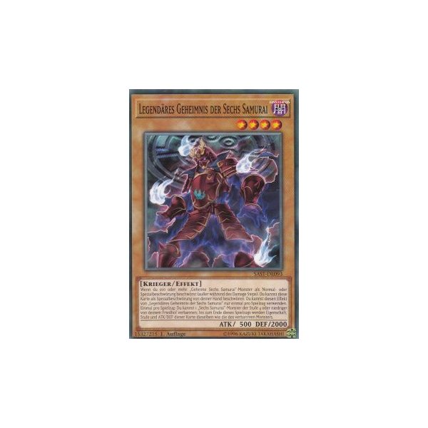 Legend&auml;res Geheimnis der Sechs Samurai SAST-DE093