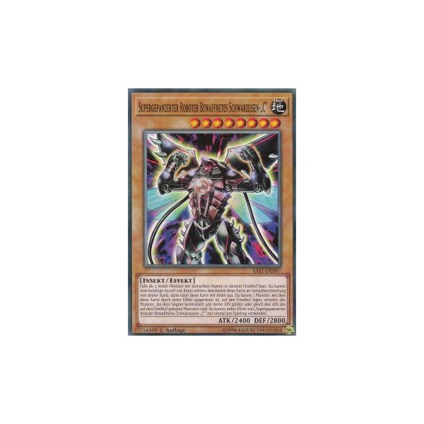 Supergepanzerter Roboter Bewaffnetes Schwarzeisen-C SAST-DE097