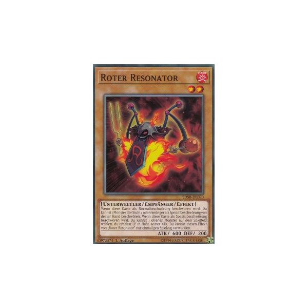 Roter Resonator SDSB-DE020