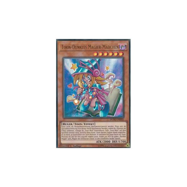 Toon-Dunkles Magier-M&auml;dchen DUPO-DE041