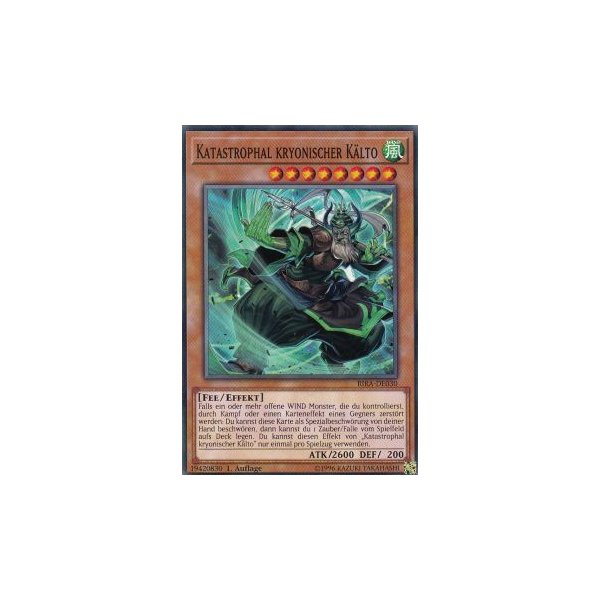 Katastrophal kryonischer K&auml;lto RIRA-DE030