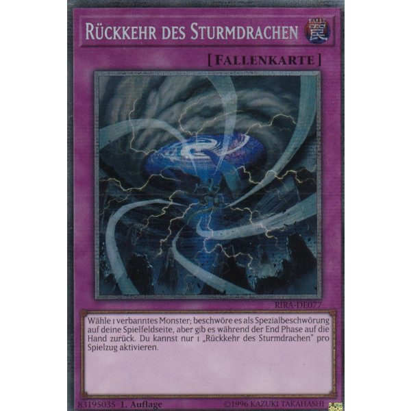 R&uuml;ckkehr des Sturmdrachen (Starlight Rare) RIRA-DE077PSR
