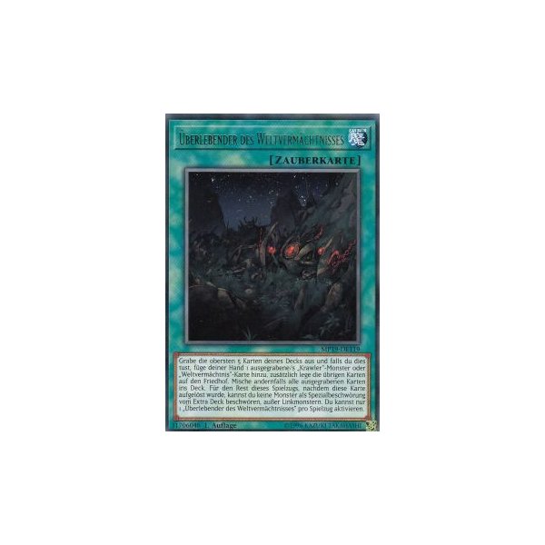 &Uuml;berlebender des Weltverm&auml;chtnisses MP19-DE119