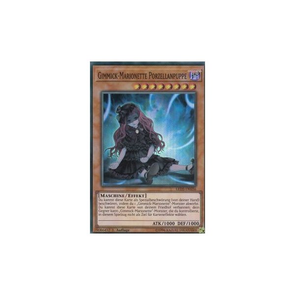 Gimmick-Marionette Porzellanpuppe LED5-DE036