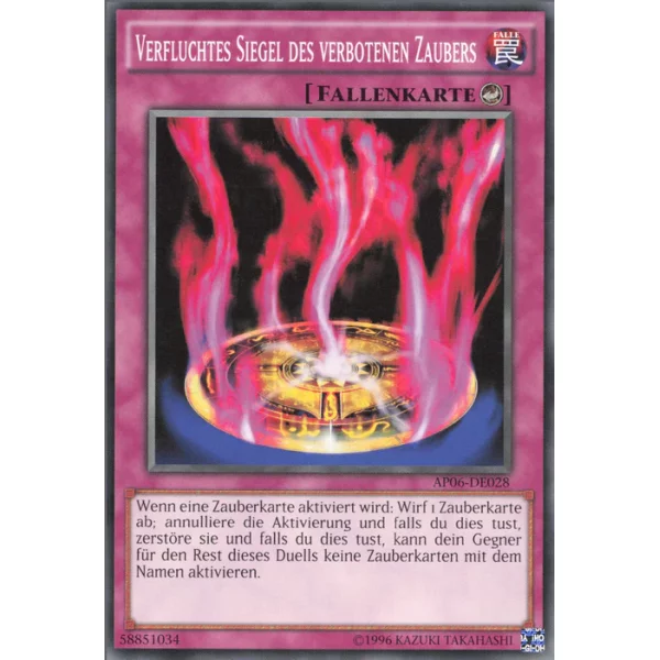 Verfluchtes Siegel des verbotenen Zaubers AP06-DE028