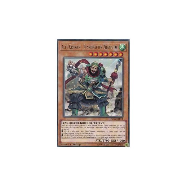 Alte Krieger - Standhafter Zhang De IGAS-DE013