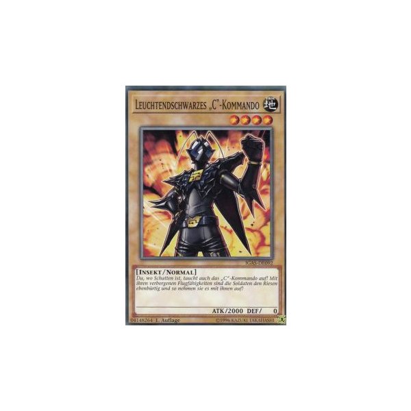 Leuchtendschwarzes &bdquo;C&ldquo;-Kommando IGAS-DE092