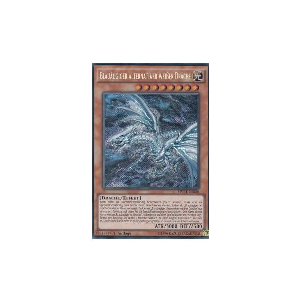 Blau&auml;ugiger alternativer wei&szlig;er Drache MVP1-DES46