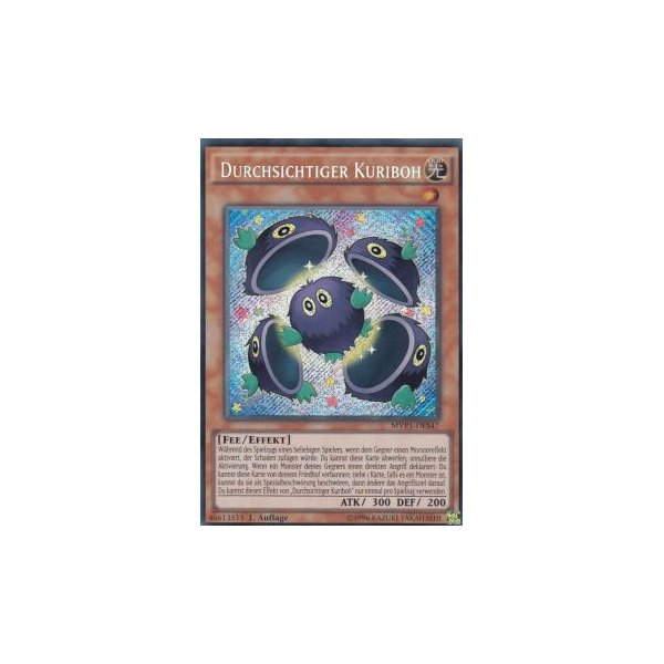 Durchsichtiger Kuriboh MVP1-DES47