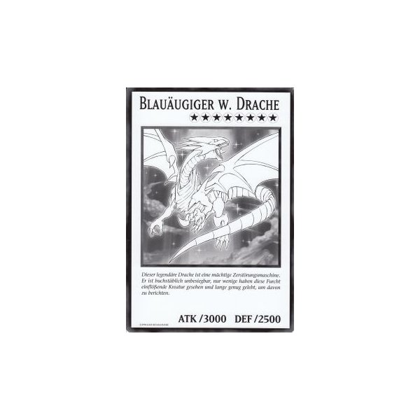Blau&auml;ugiger w. Drache (XXL Jumbo-Karte) DUOV-DE101