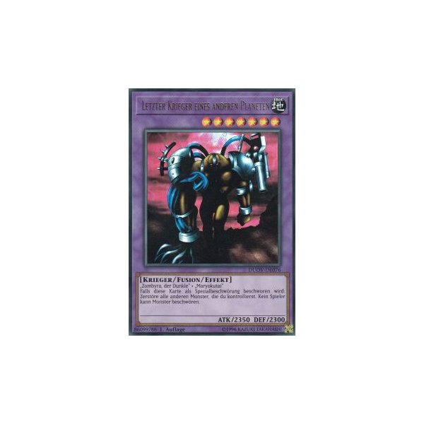 Letzter Krieger eines anderen Planeten DUOV-DE076