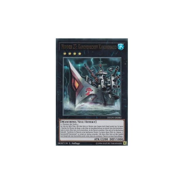 Nummer 27: Kanonenschiff Kanonennoid DUOV-DE083