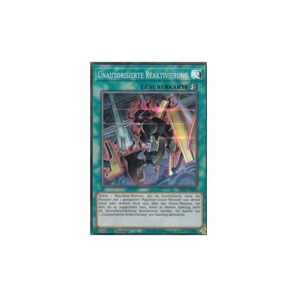 Unautorisierte Reaktivierung SR10-DE041