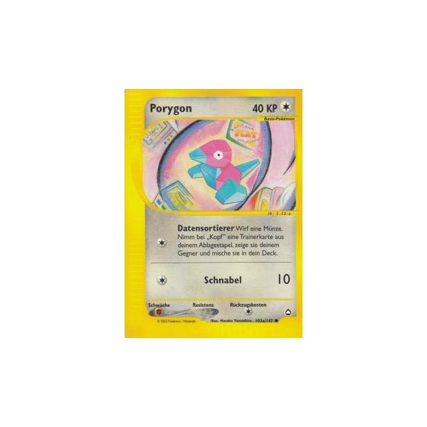 Porygon 103a/147 BESPIELT