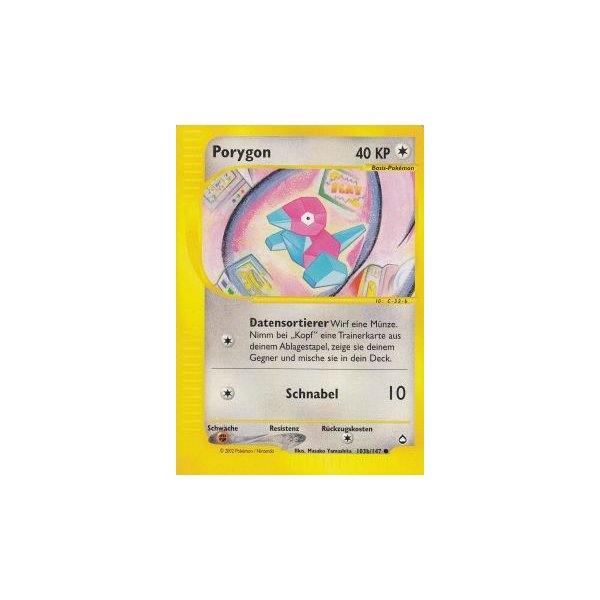 Porygon 103b/147 BESPIELT