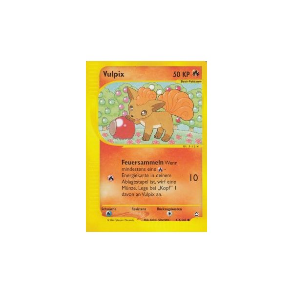 Vulpix 116/147 BESPIELT