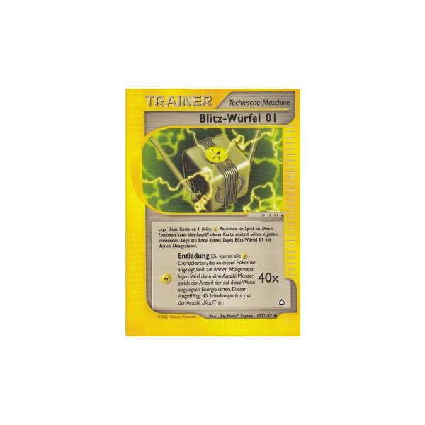 Blitz-W&uuml;rfel 01 127/147 BESPIELT