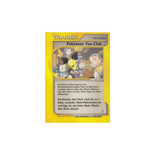 Pok&eacute;mon Fan-Club 130/147 BESPIELT