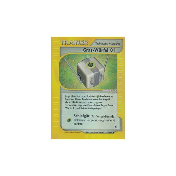 Gras-W&uuml;rfel 01 124/147 REVERSE HOLO BESPIELT