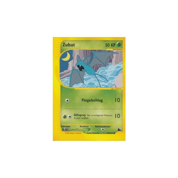 Zubat 118/144 BESPIELT