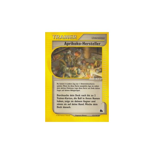 Aprikoko-Hersteller 121/144 BESPIELT