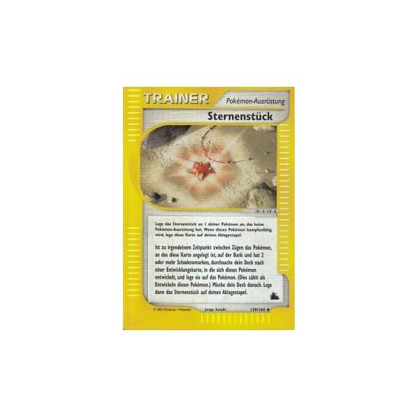 Sternenst&uuml;ck 139/144 REVERSE HOLO BESPIELT