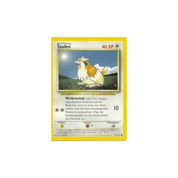 Taubsi 57/102 1. Edition BESPIELT