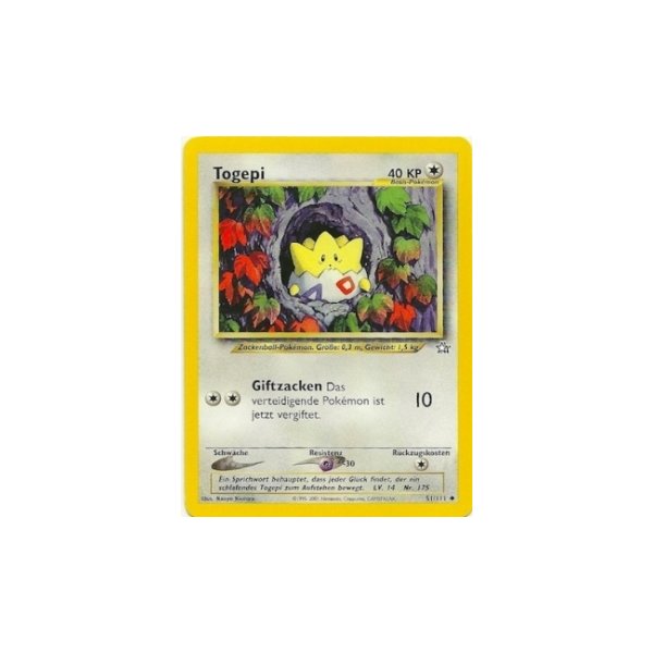Togepi 51/111 1. Edition BESPIELT