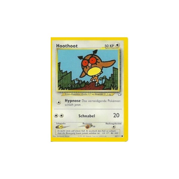 Hoothoot 60/111 1. Edition BESPIELT